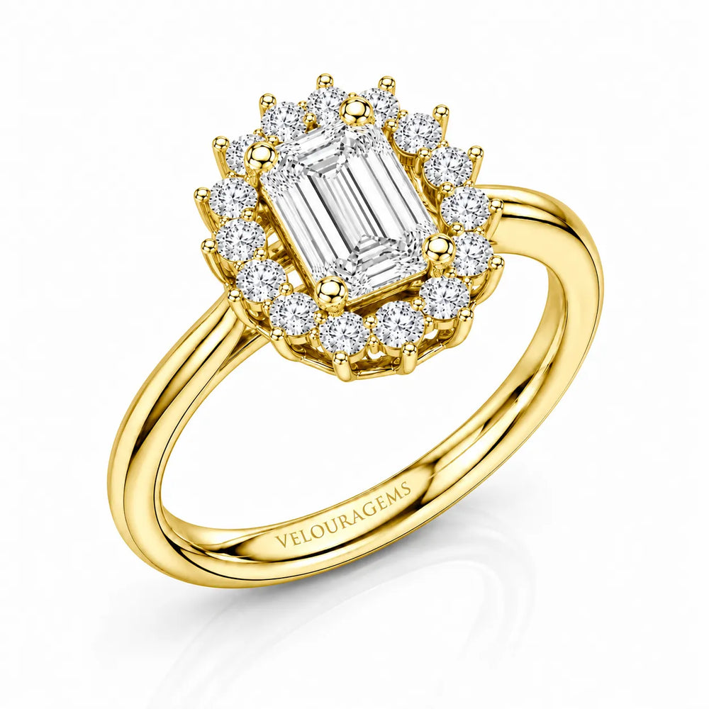 Divine Sparkle  Halo Setting Wedding Ring