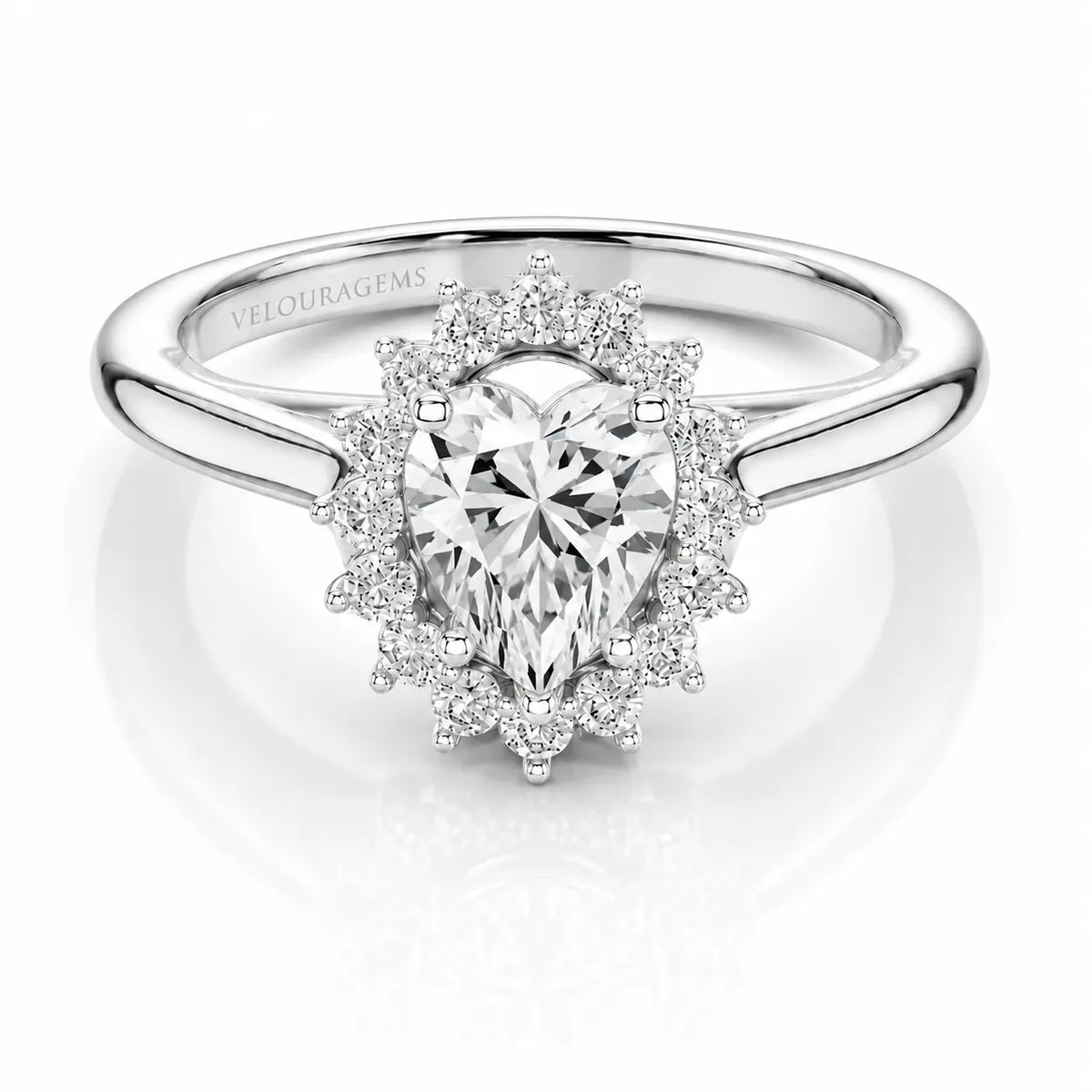Divine Sparkle  Halo Setting Wedding Ring