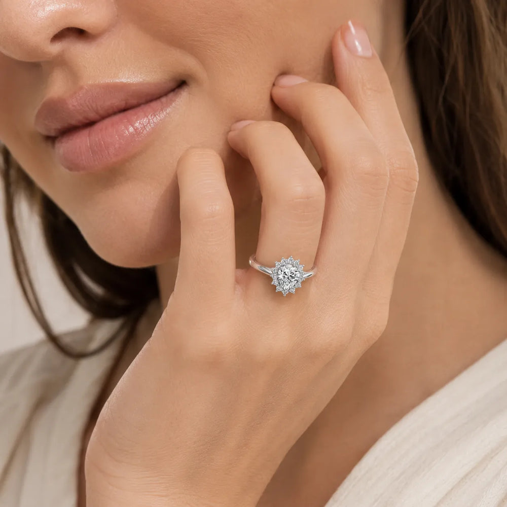 Divine Sparkle  Halo Setting Wedding Ring