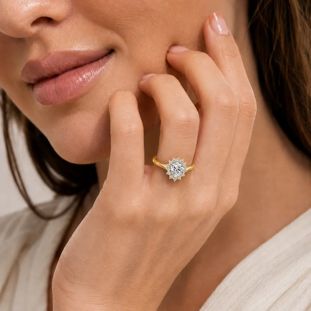 Divine Sparkle  Halo Setting Wedding Ring