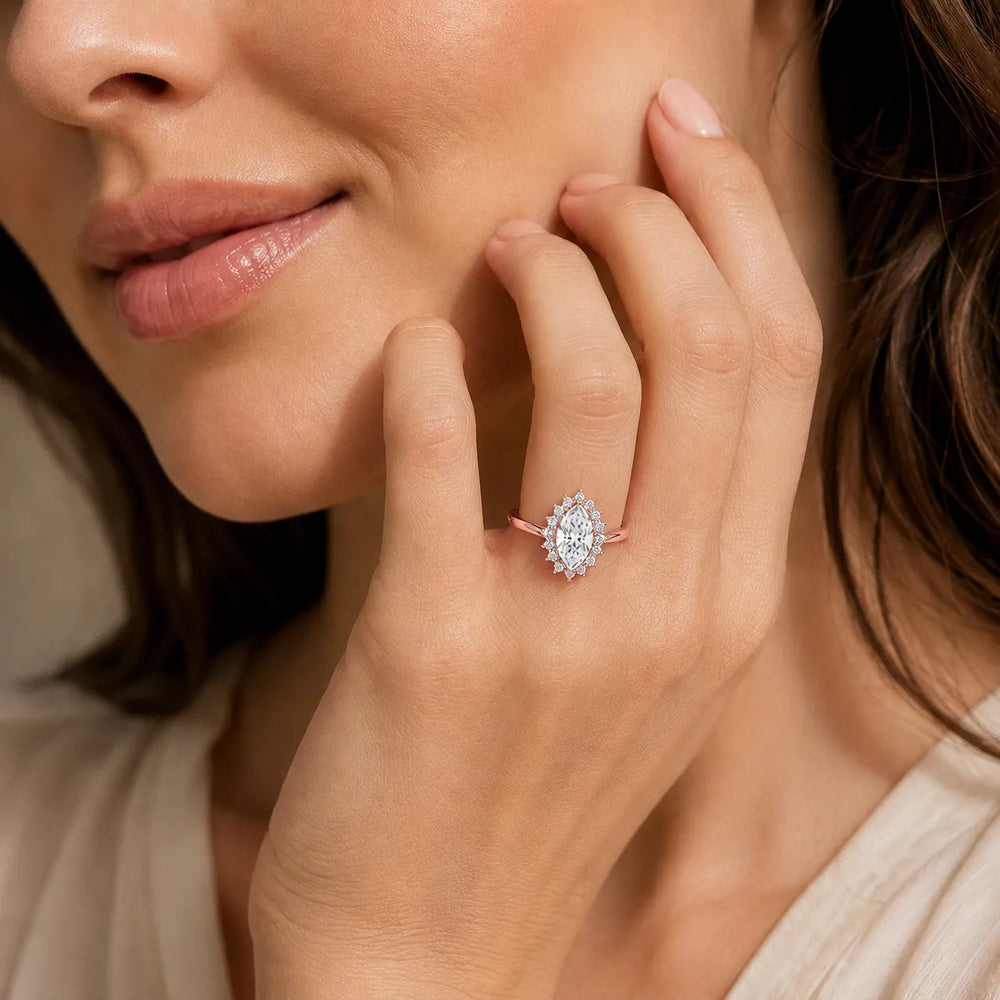 Divine Sparkle  Halo Setting Wedding Ring