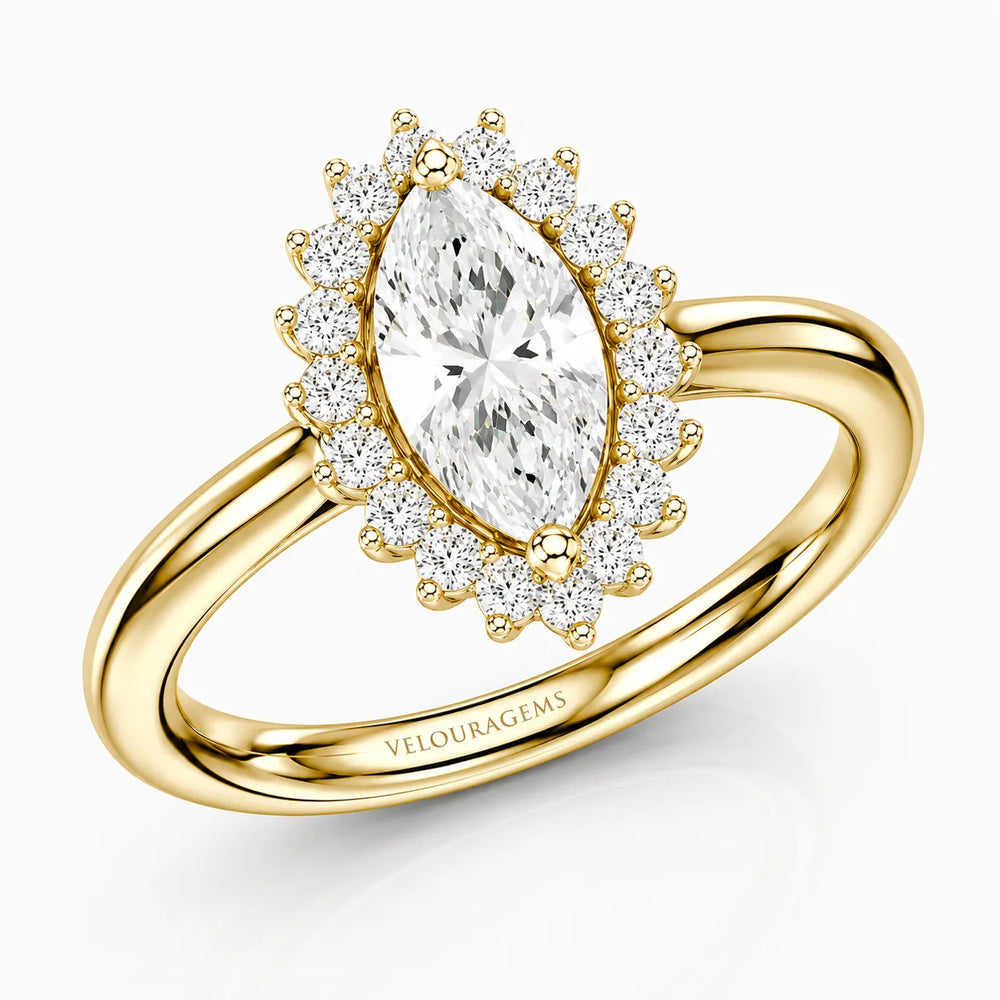 Divine Sparkle  Halo Setting Wedding Ring