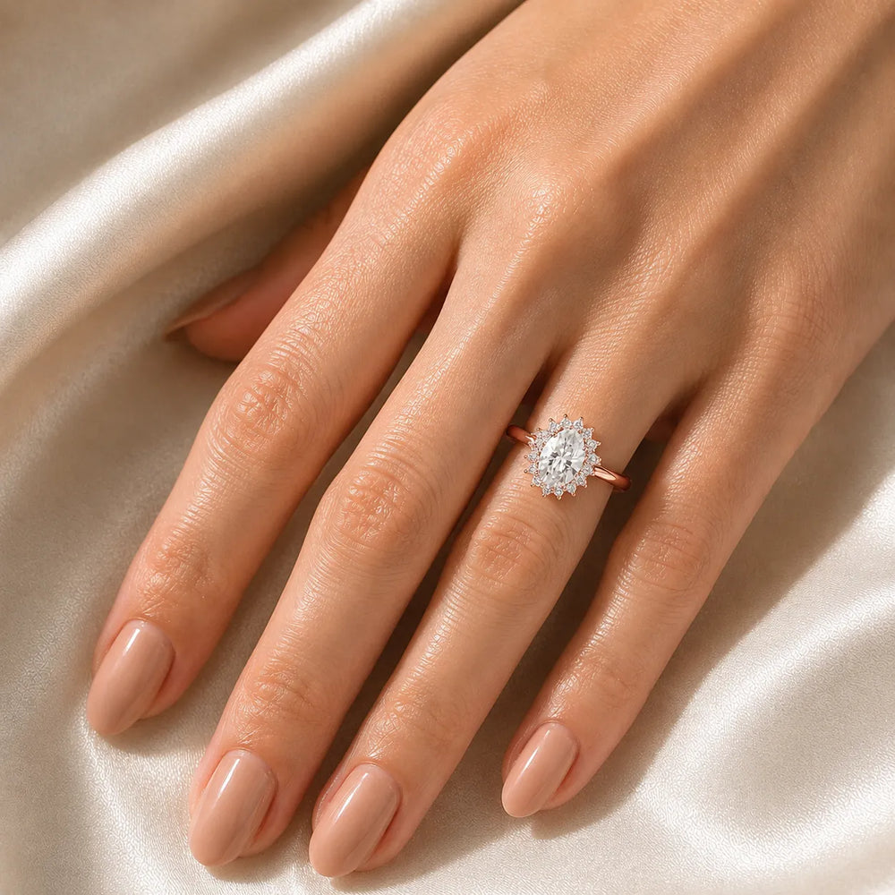 Divine Sparkle  Halo Setting Wedding Ring