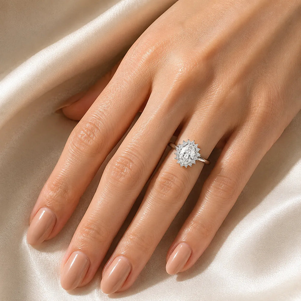 Divine Sparkle  Halo Setting Wedding Ring