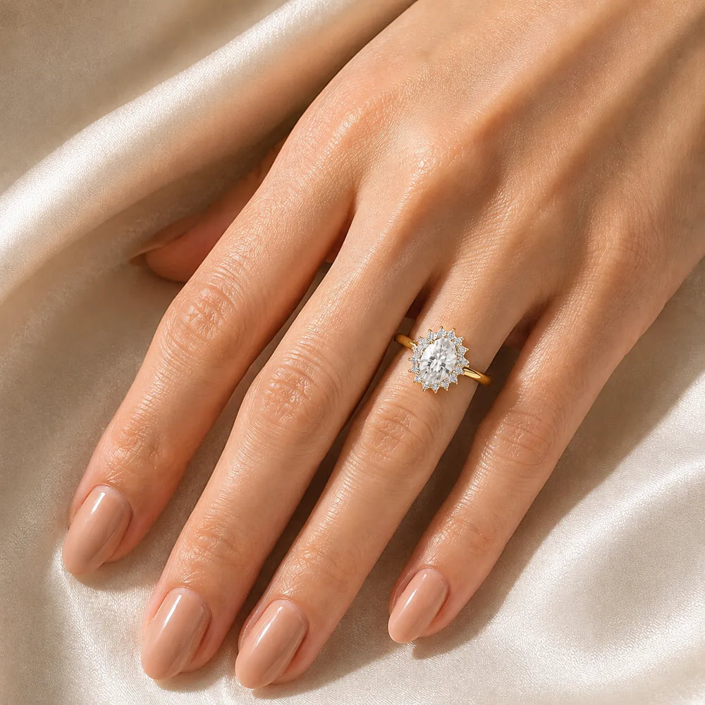 Divine Sparkle  Halo Setting Wedding Ring
