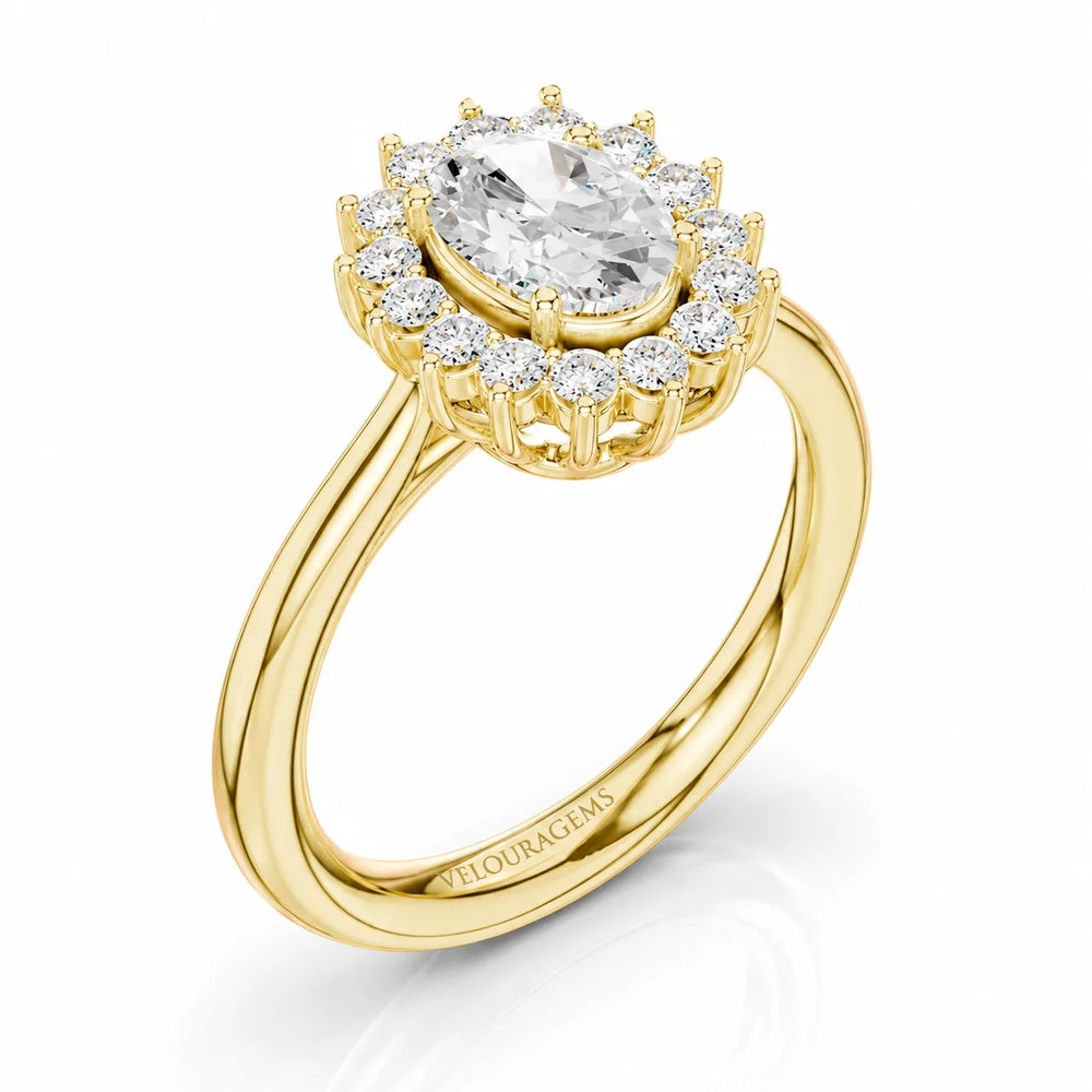 Divine Sparkle  Halo Setting Wedding Ring