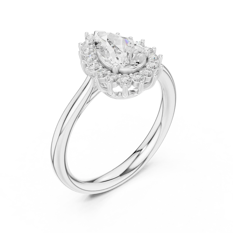 Divine Sparkle  Halo Setting Wedding Ring