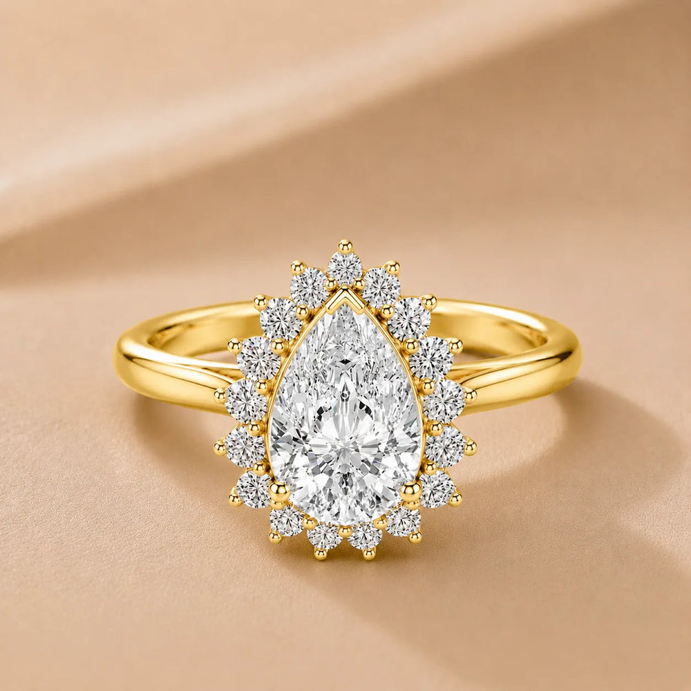 Divine Sparkle  Halo Setting Wedding Ring
