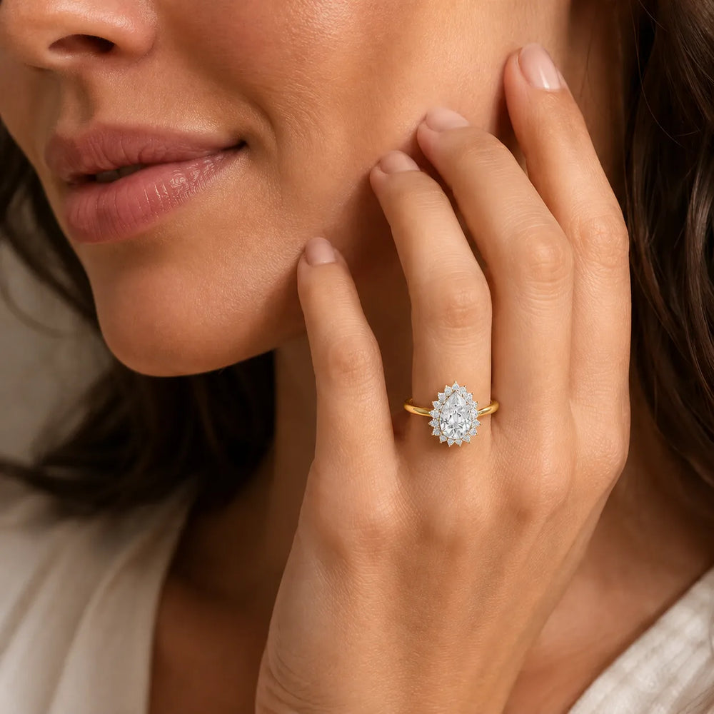 Divine Sparkle  Halo Setting Wedding Ring