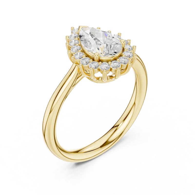 Divine Sparkle  Halo Setting Wedding Ring