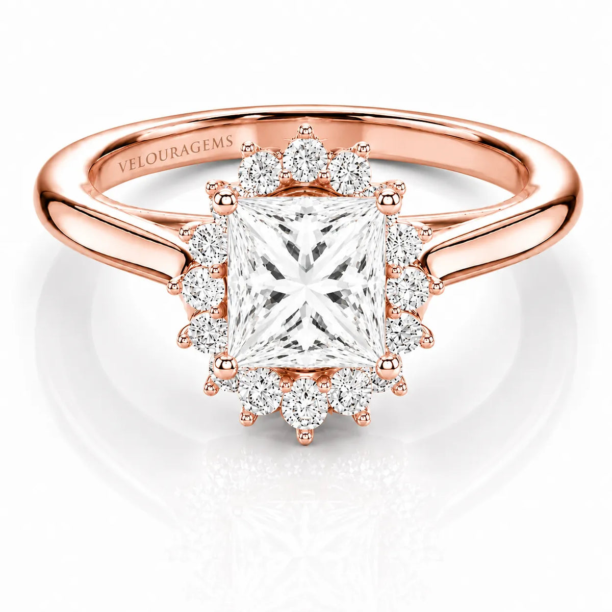 Divine Sparkle  Halo Setting Wedding Ring