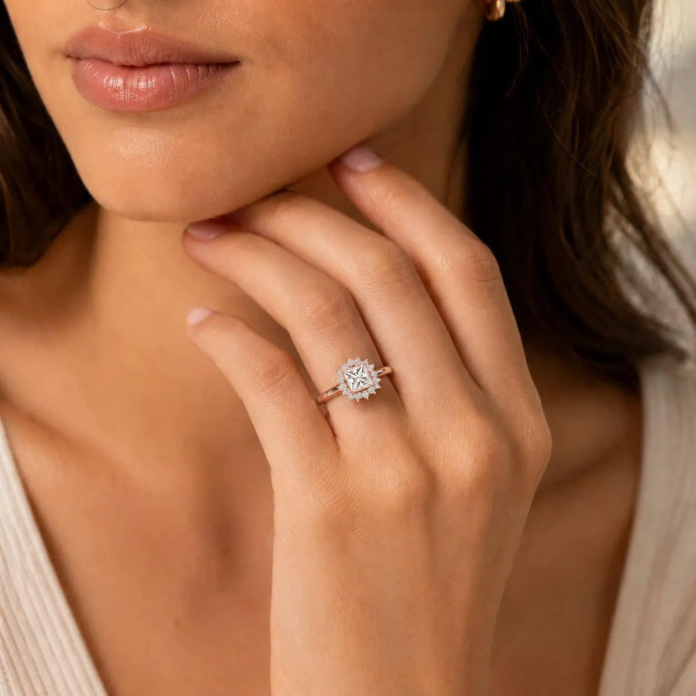 Divine Sparkle  Halo Setting Wedding Ring