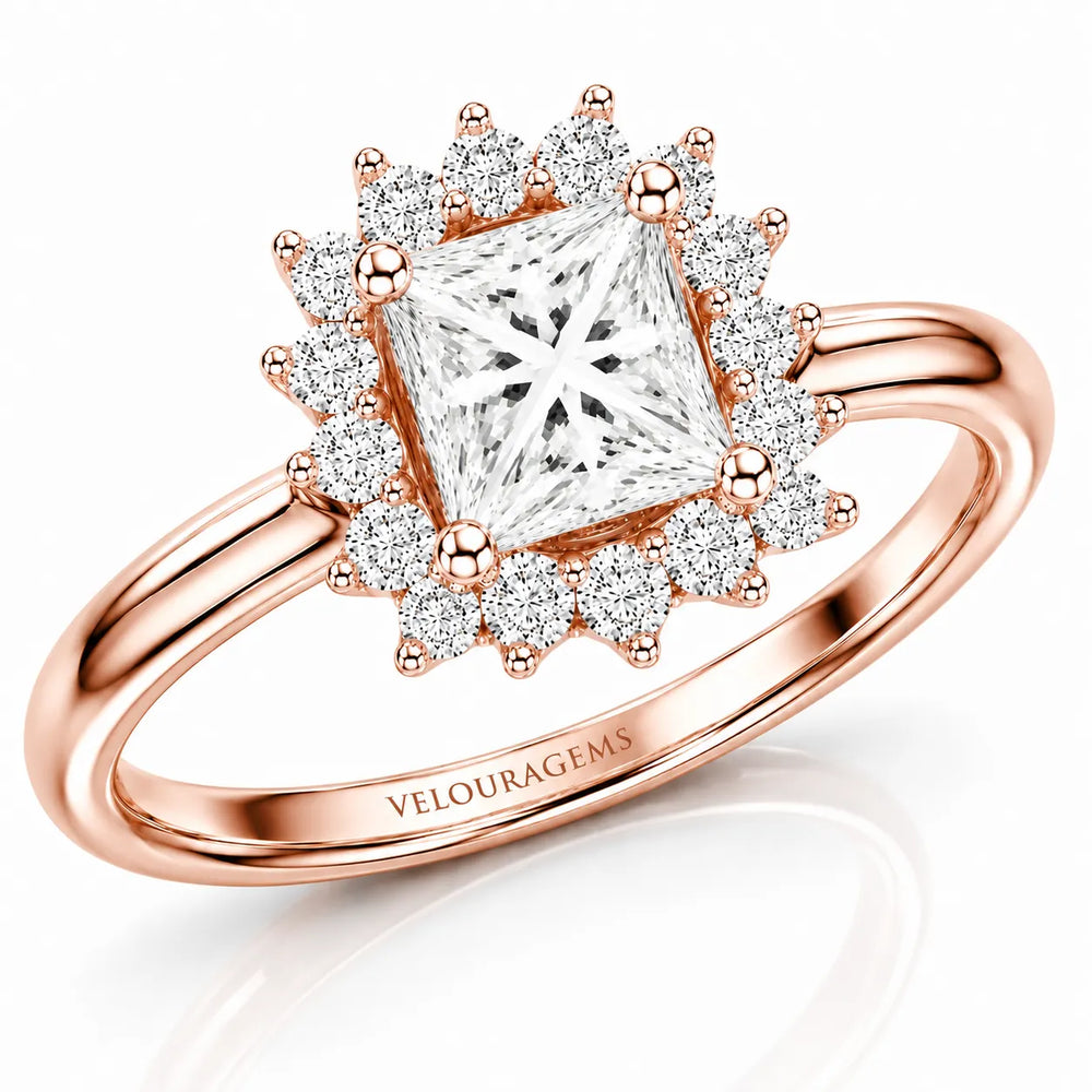 Divine Sparkle  Halo Setting Wedding Ring
