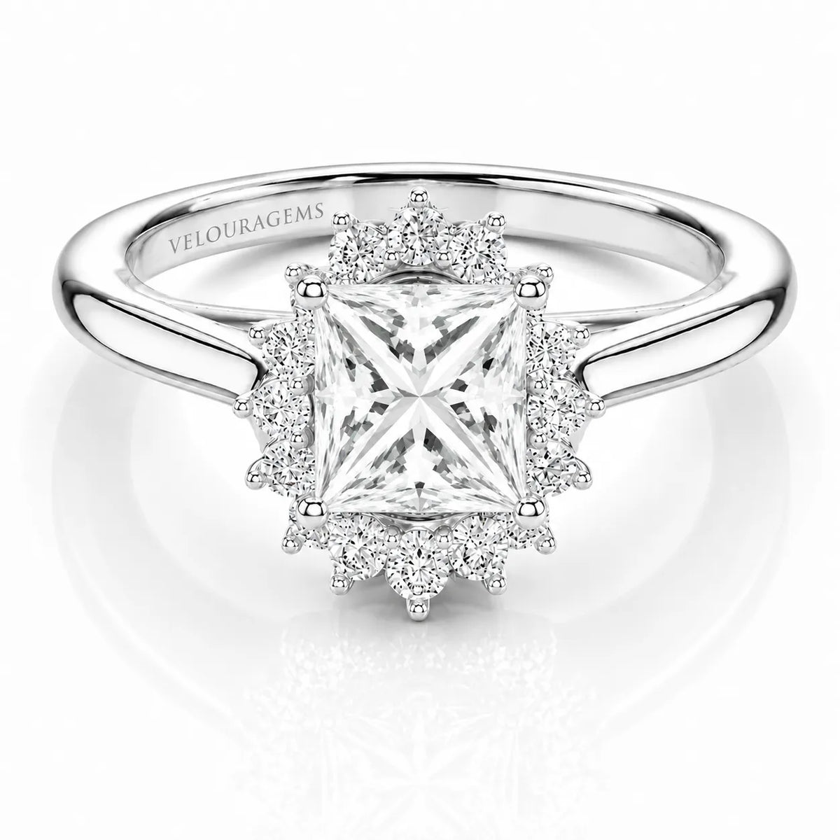 Divine Sparkle  Halo Setting Wedding Ring