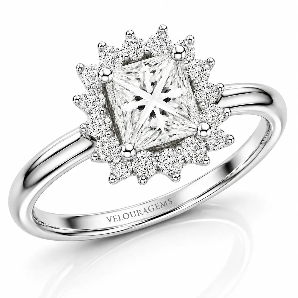 Divine Sparkle  Halo Setting Wedding Ring