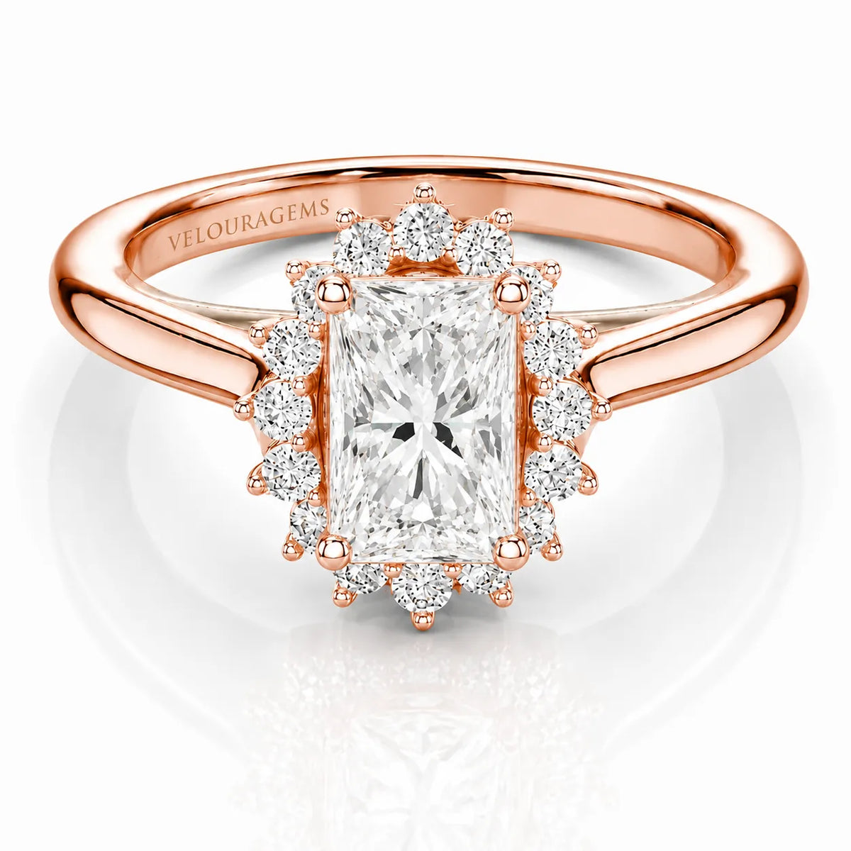 Divine Sparkle  Halo Setting Wedding Ring