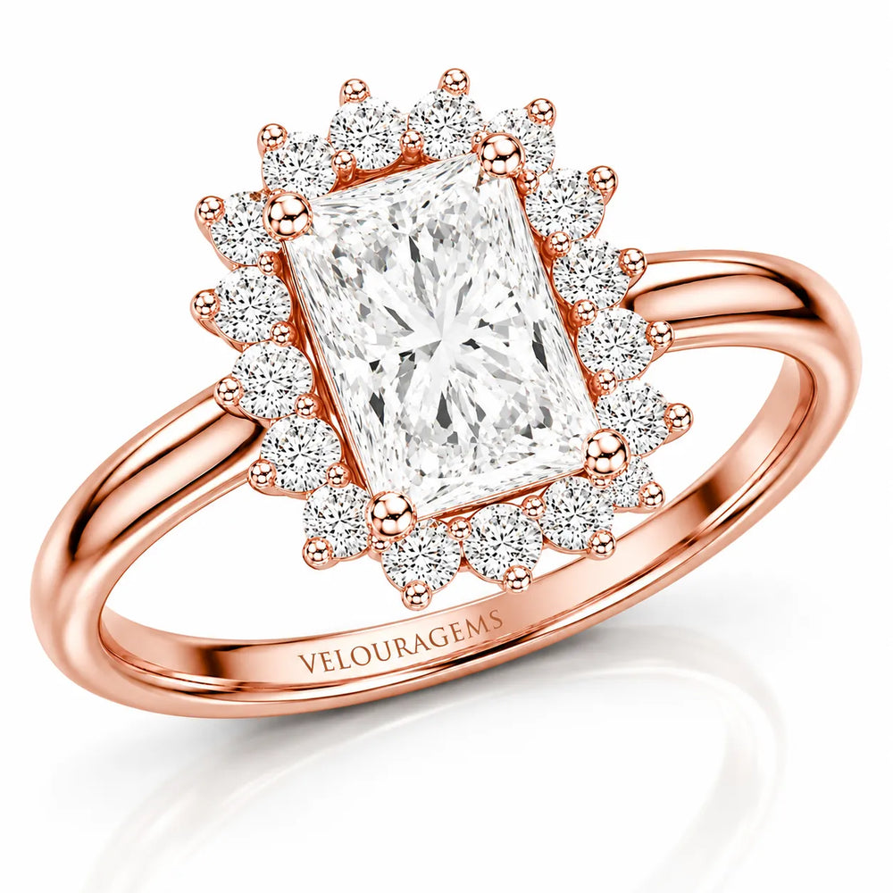 Divine Sparkle  Halo Setting Wedding Ring
