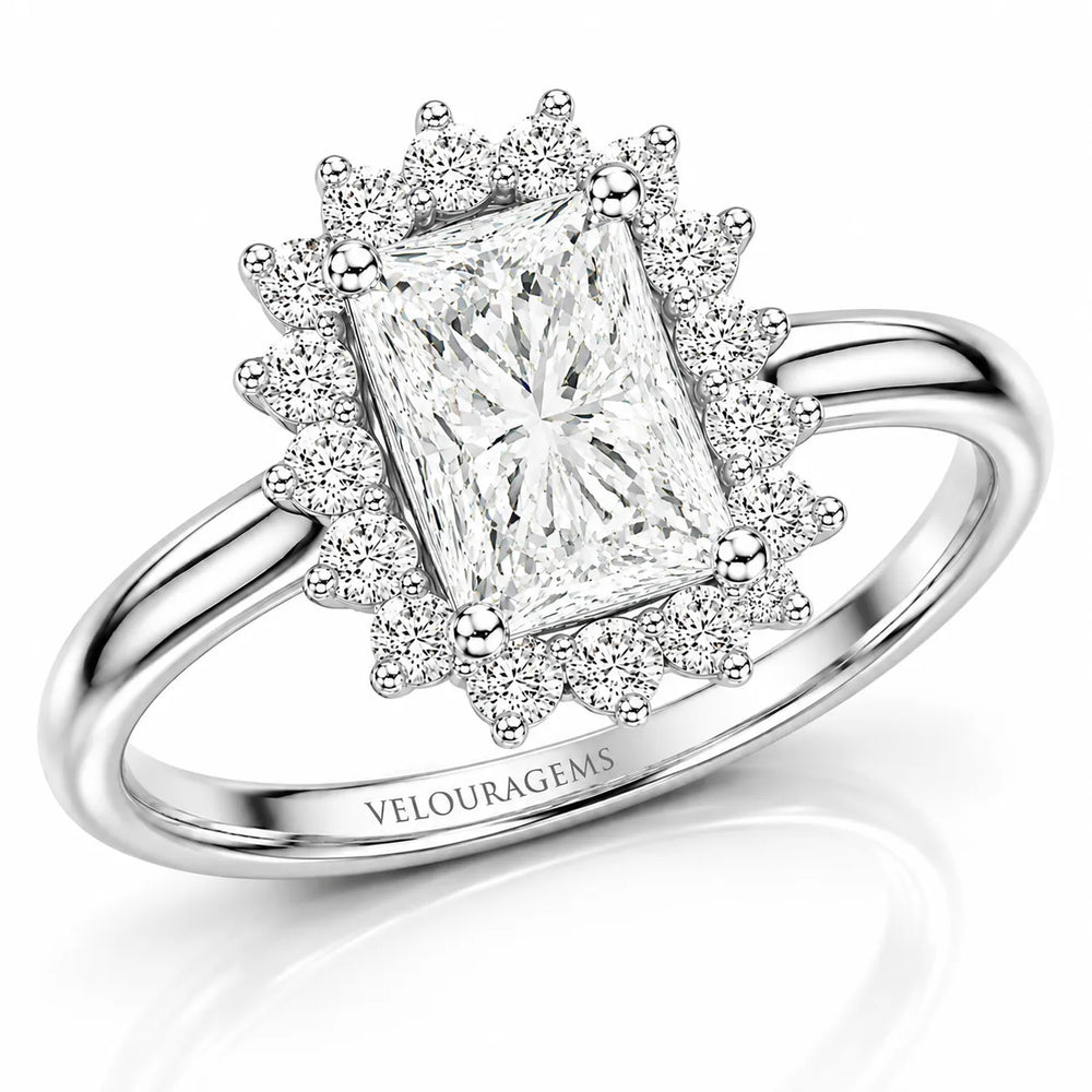 Divine Sparkle  Halo Setting Wedding Ring