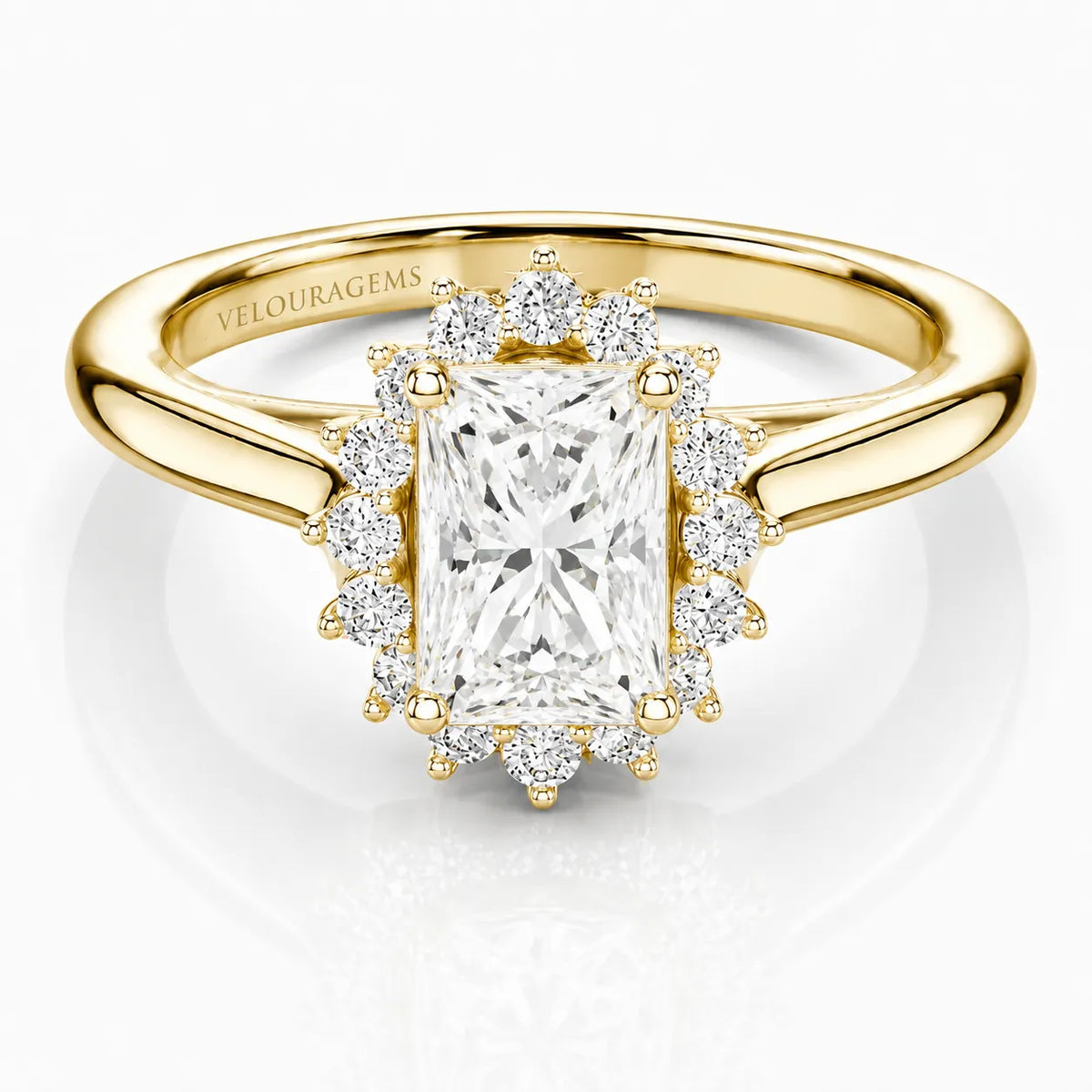 Divine Sparkle  Halo Setting Wedding Ring