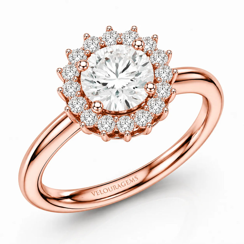 Divine Sparkle  Halo Setting Wedding Ring