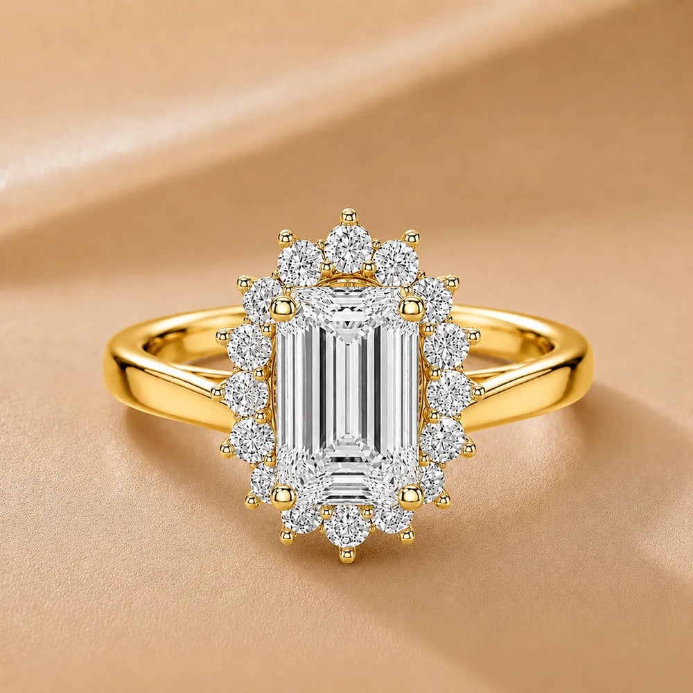 Divine Sparkle  Halo Setting Wedding Ring