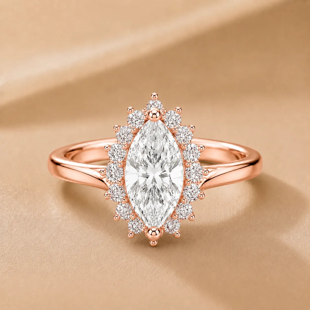 Divine Sparkle  Halo Setting Wedding Ring