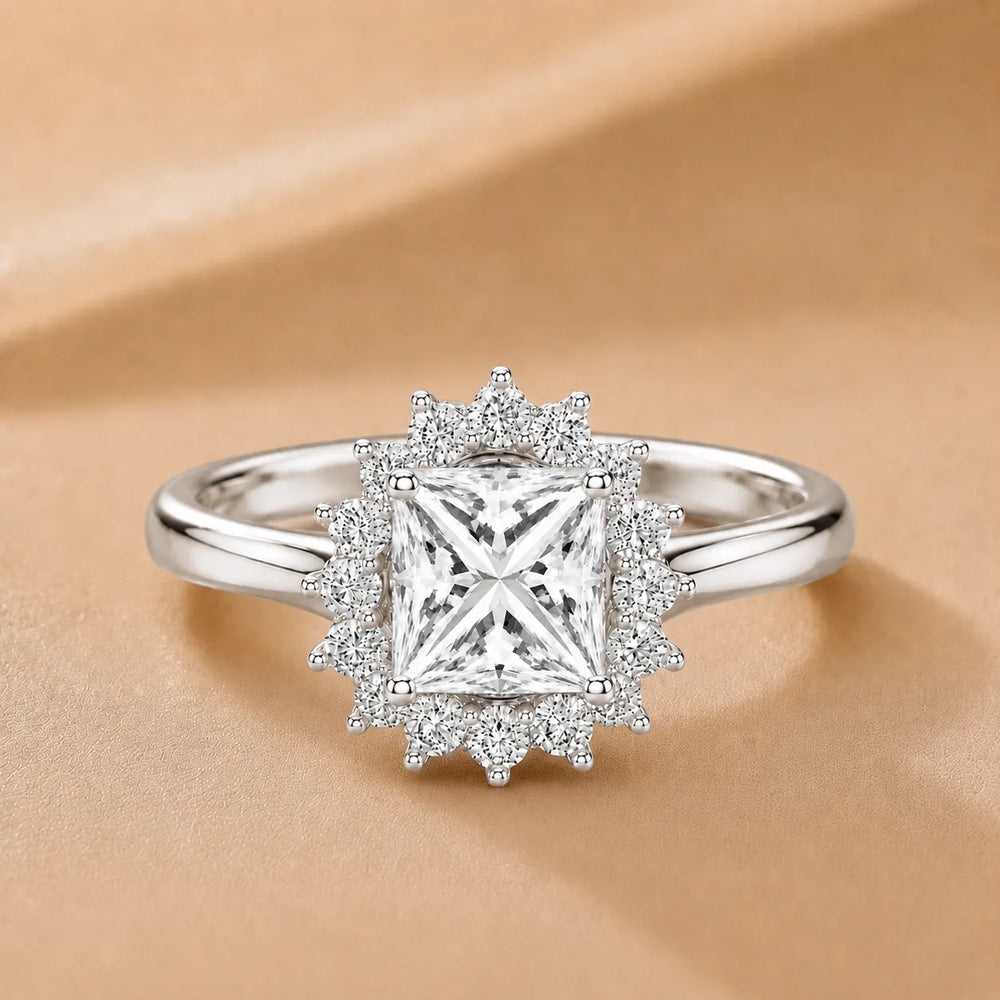 Divine Sparkle  Halo Setting Wedding Ring