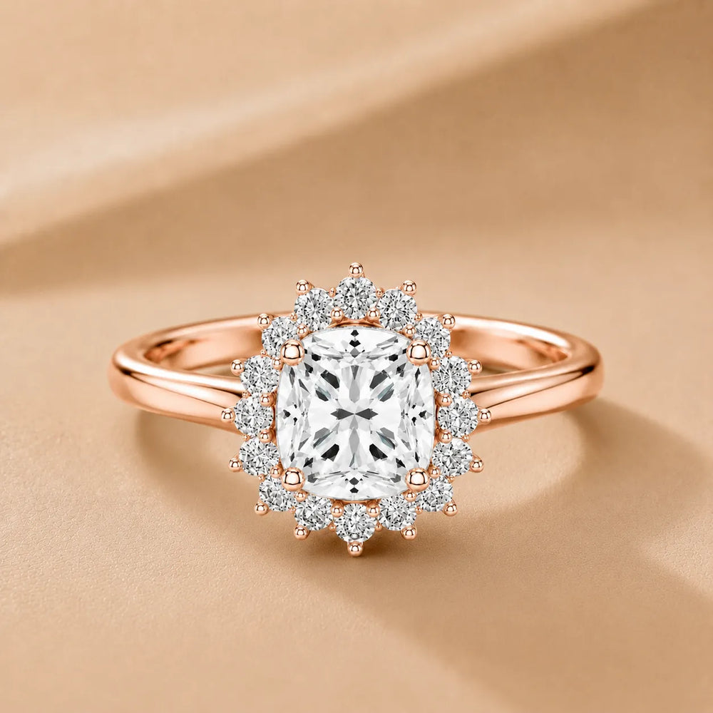 Divine Sparkle  Halo Setting Wedding Ring