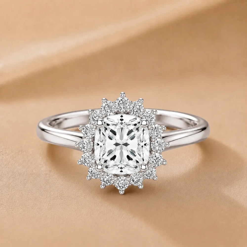 Divine Sparkle  Halo Setting Wedding Ring