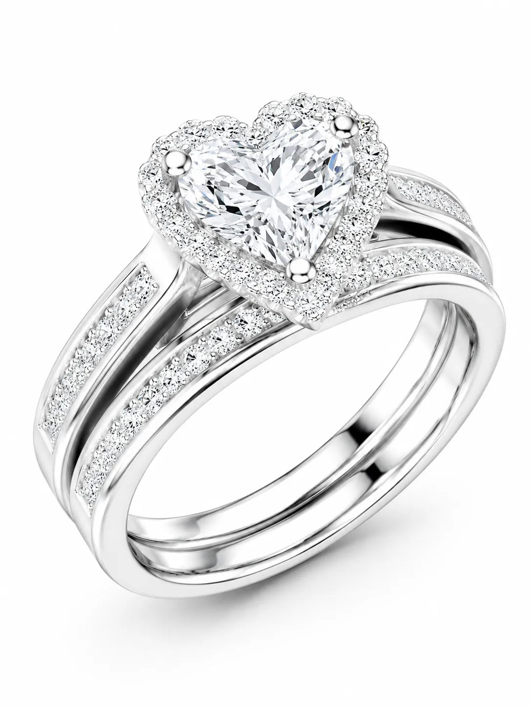 Divine Harmony Ring with Side Ring