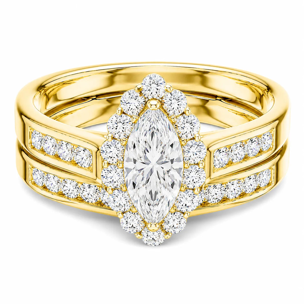 Divine Harmony Ring with Side Ring