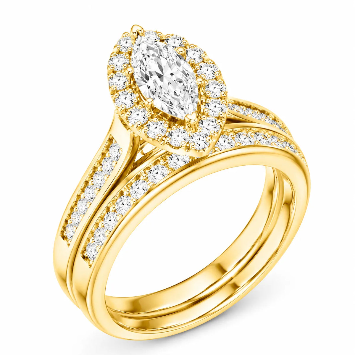 Divine Harmony Ring with Side Ring