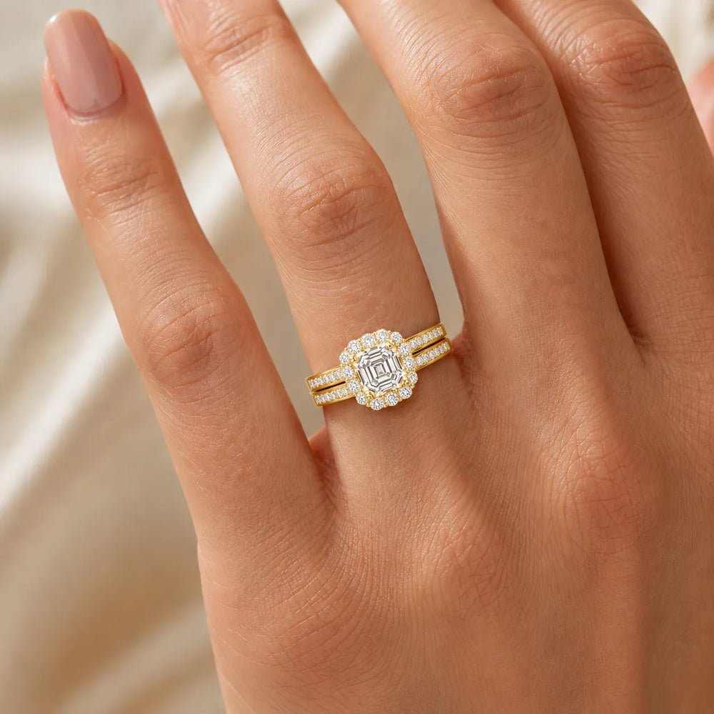Divine Harmony Ring with Side Ring