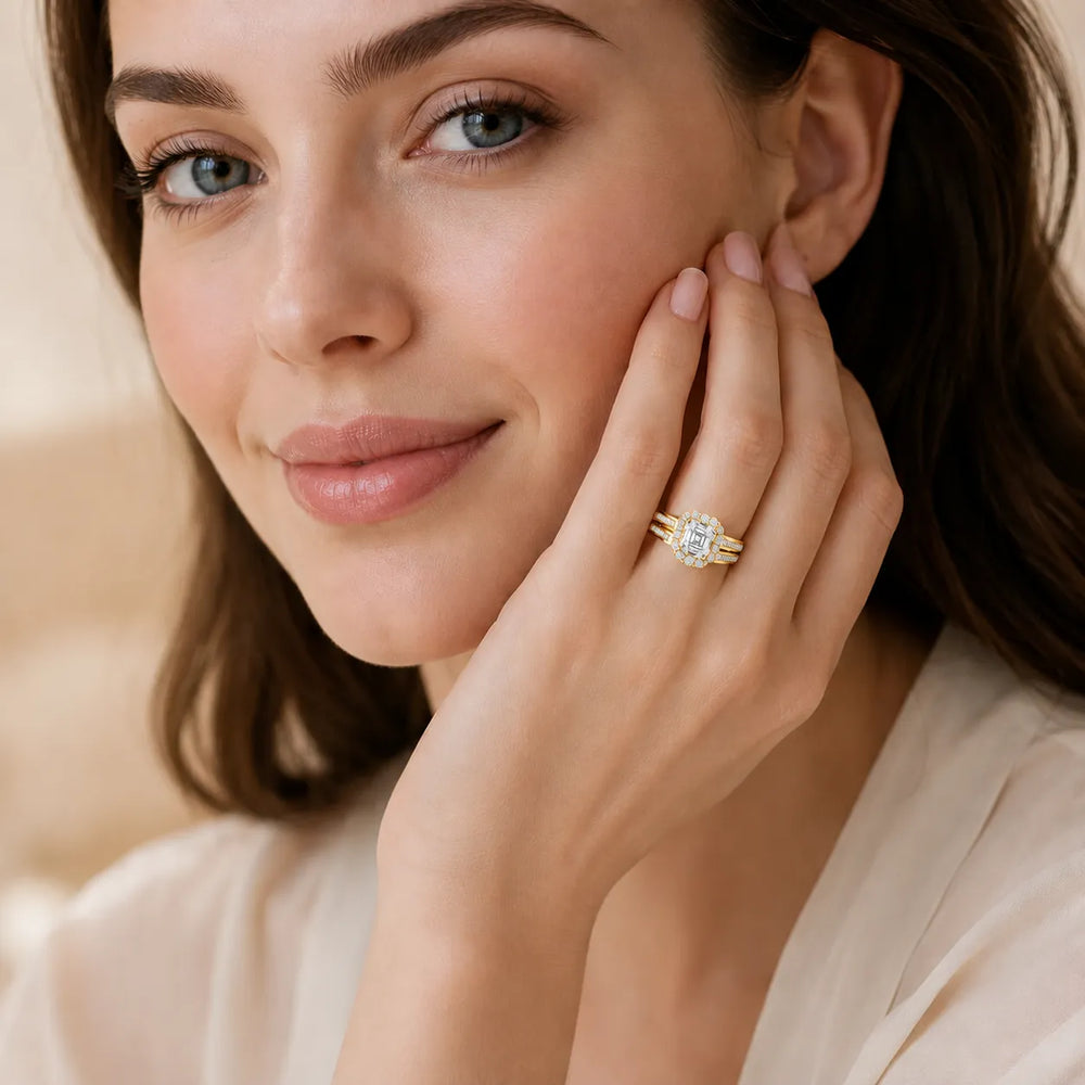 Divine Harmony Ring with Side Ring