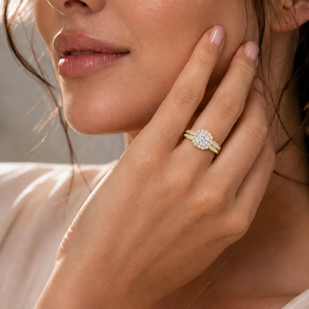 Divine Harmony Ring with Side Ring