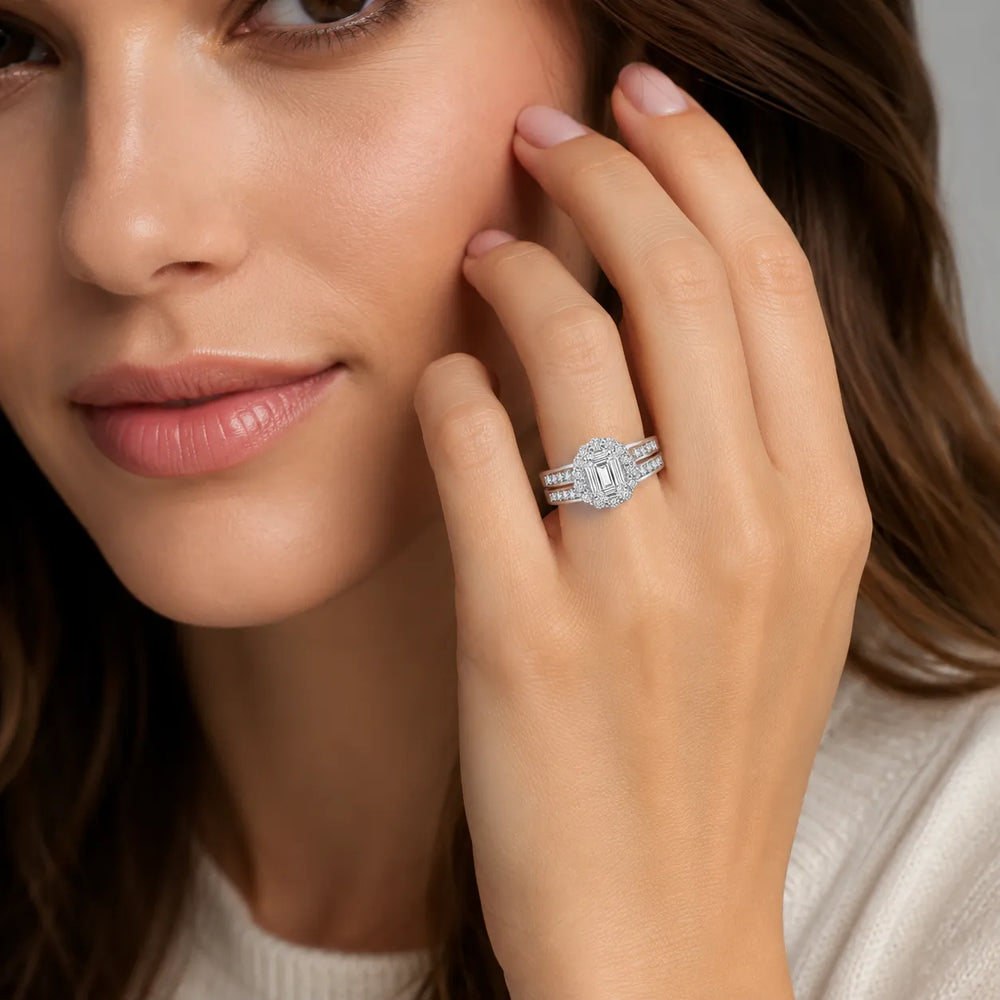 Divine Harmony Ring with Side Ring