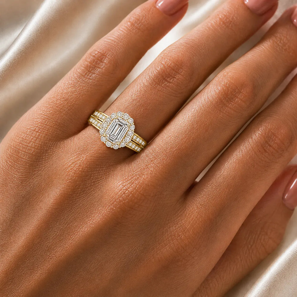 Divine Harmony Ring with Side Ring