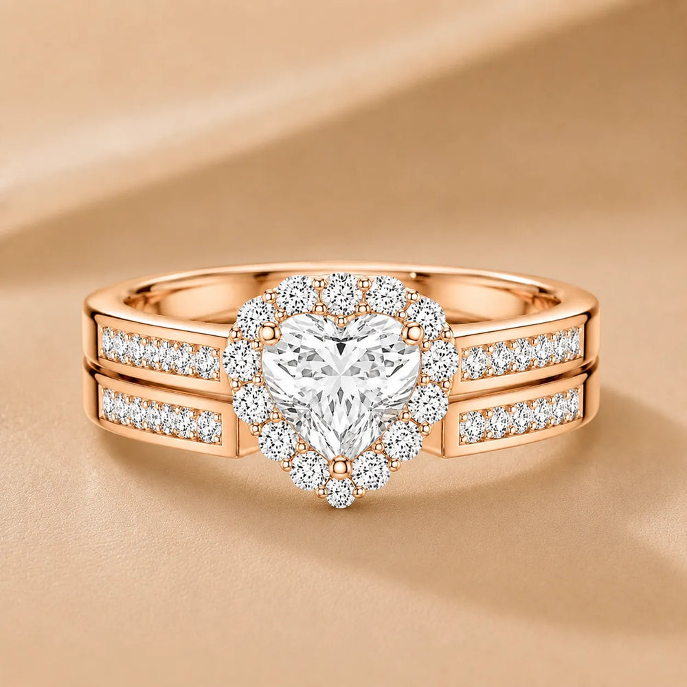 Divine Harmony Ring with Side Ring