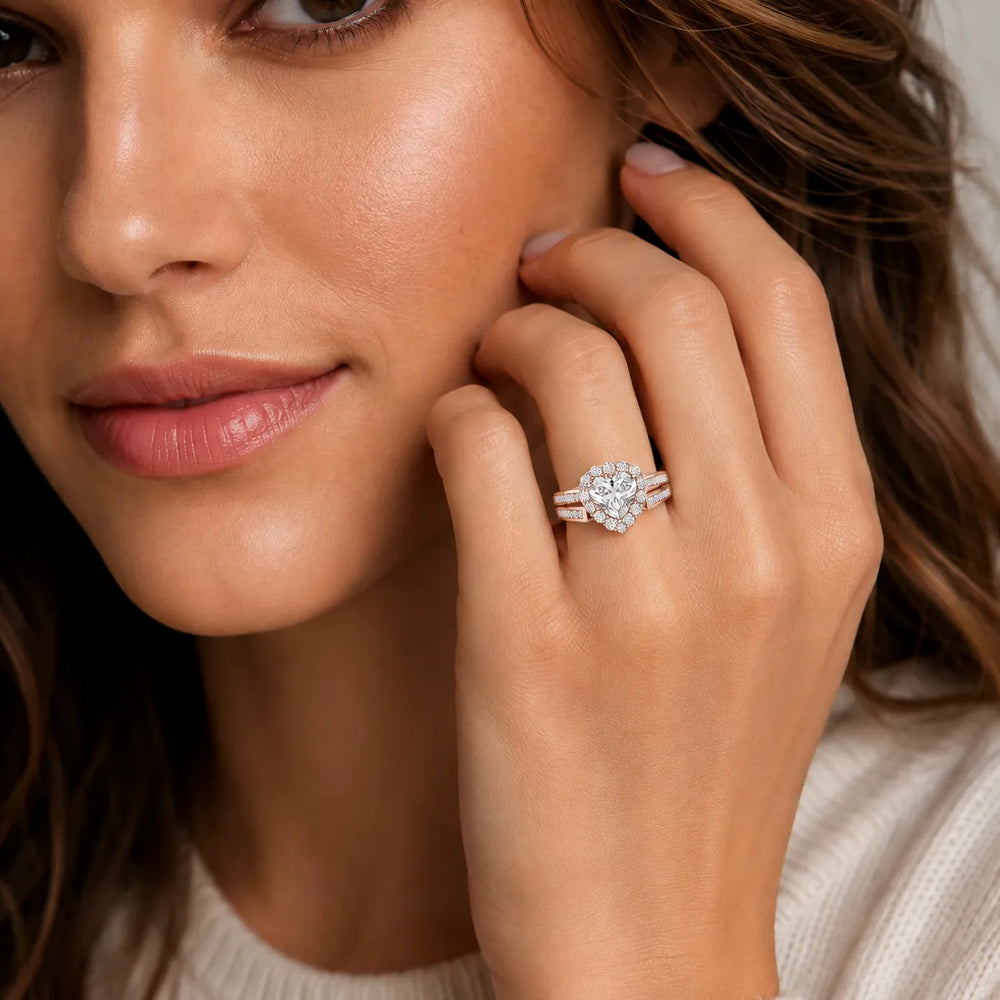 Divine Harmony Ring with Side Ring