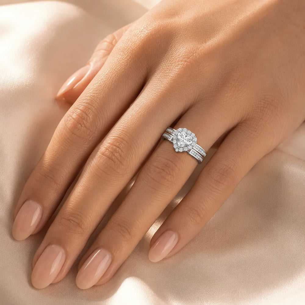 Divine Harmony Ring with Side Ring