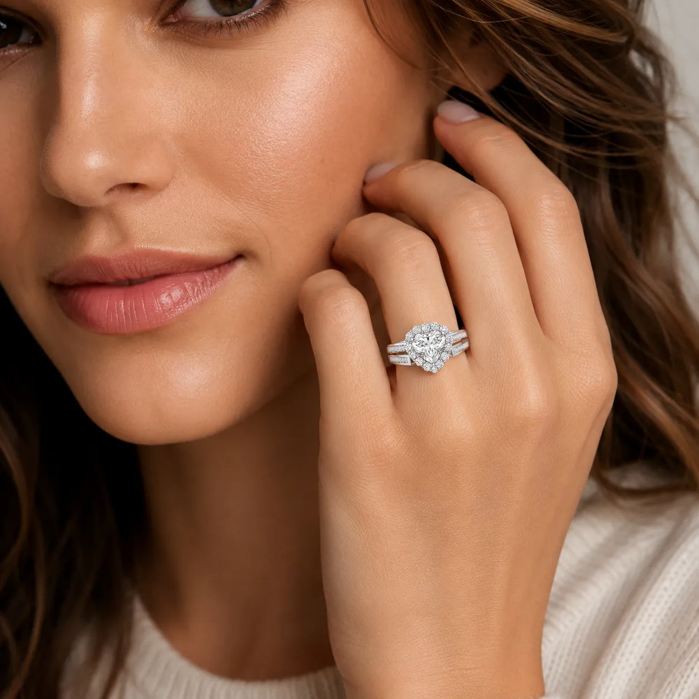 Divine Harmony Ring with Side Ring