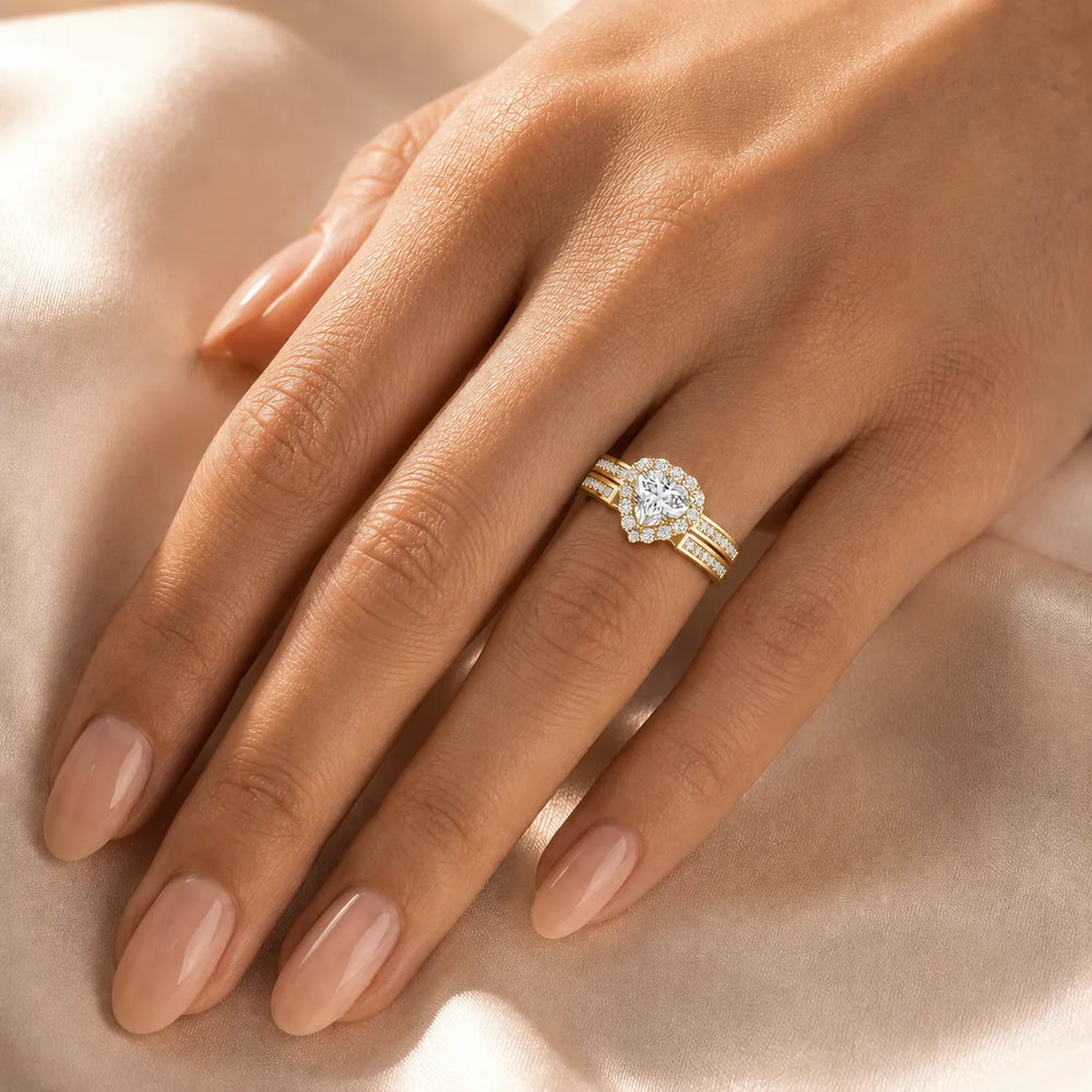 Divine Harmony Ring with Side Ring