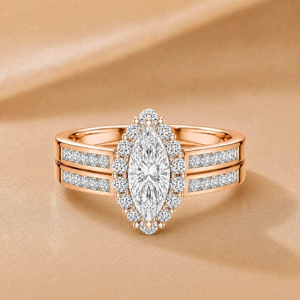 Divine Harmony Ring with Side Ring