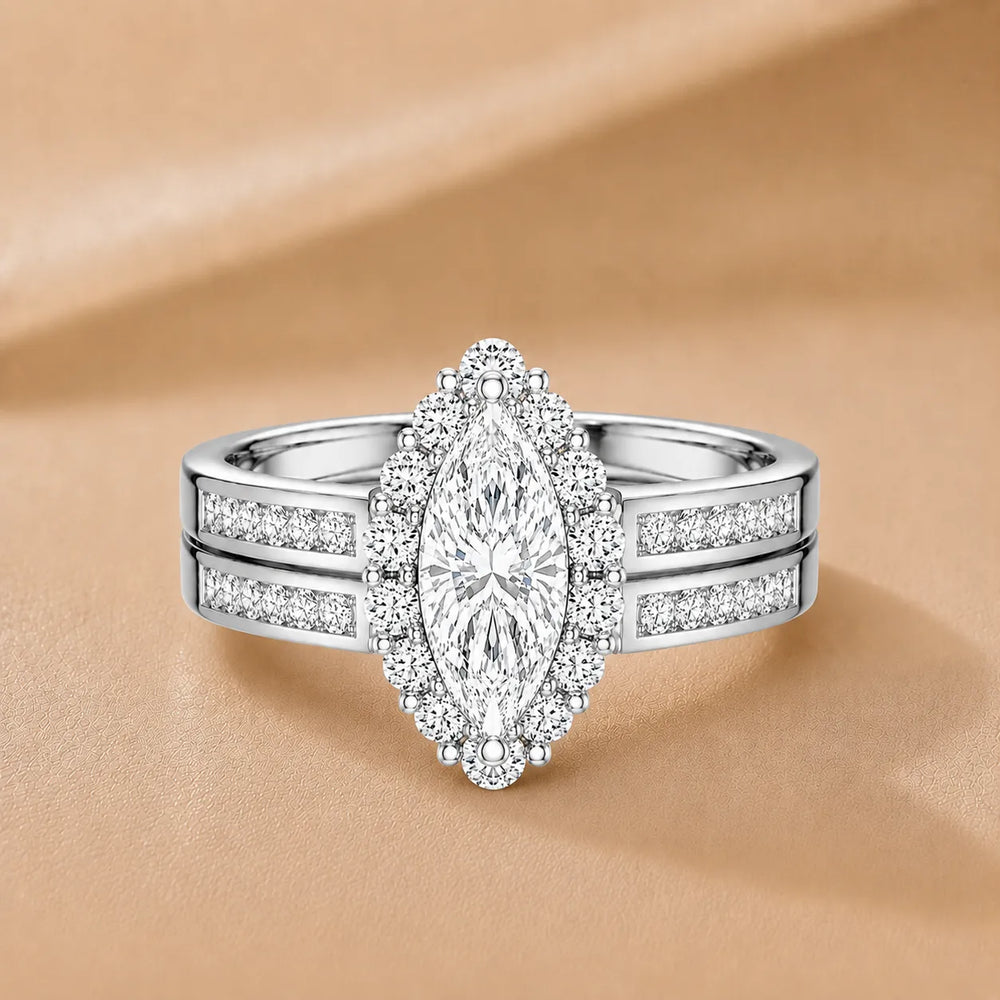 Divine Harmony Ring with Side Ring