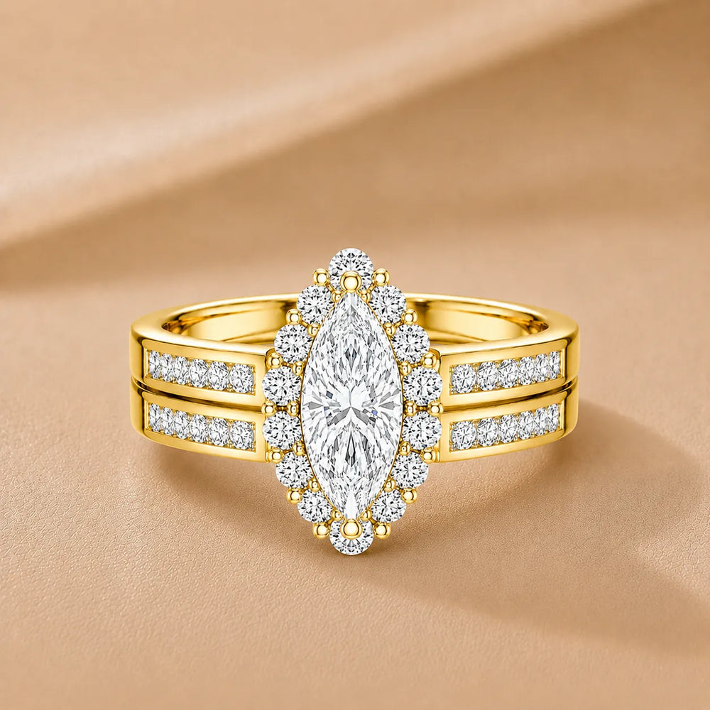 Divine Harmony Ring with Side Ring