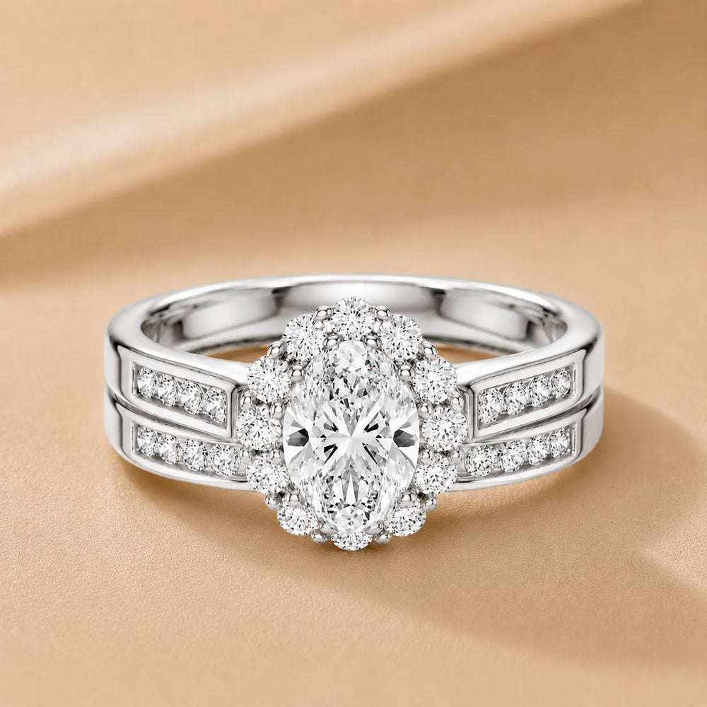 Divine Harmony Ring with Side Ring