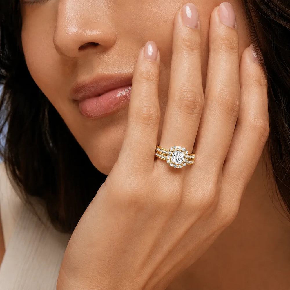 Divine Harmony Ring with Side Ring