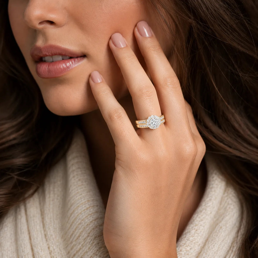 Divine Harmony Ring with Side Ring