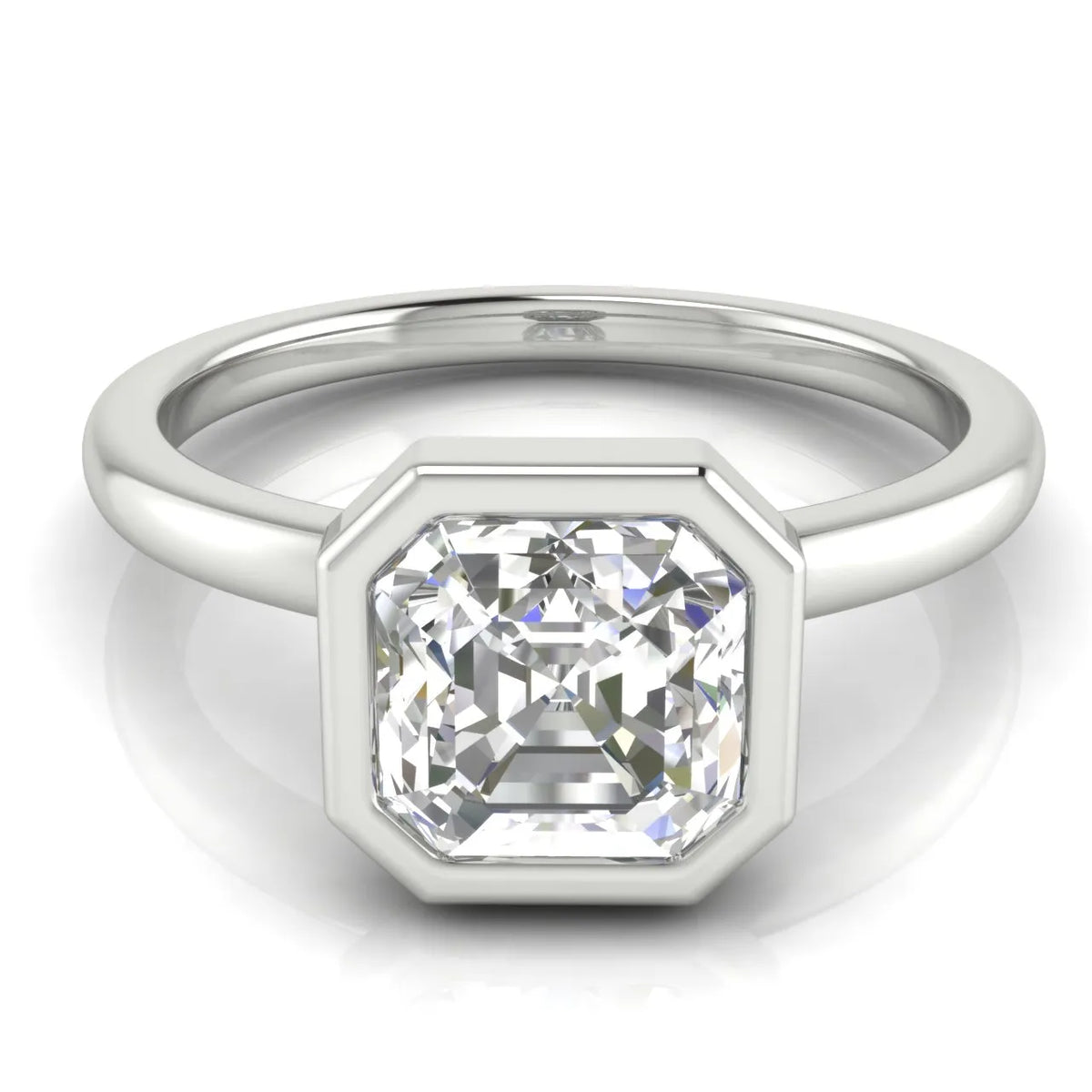 Modern Bezel-Set Solitaire Ring