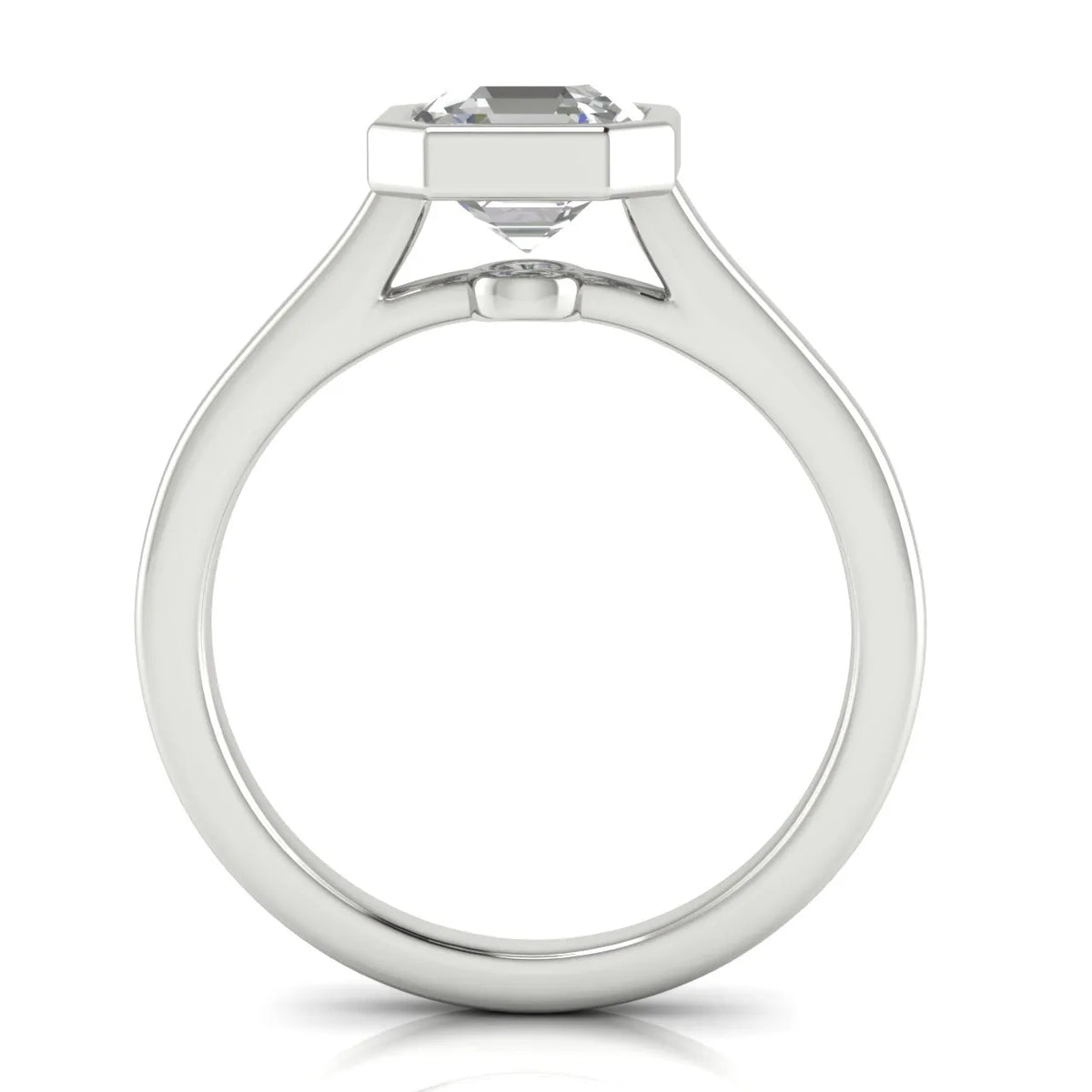 Romantic Halo Solitaire Ring